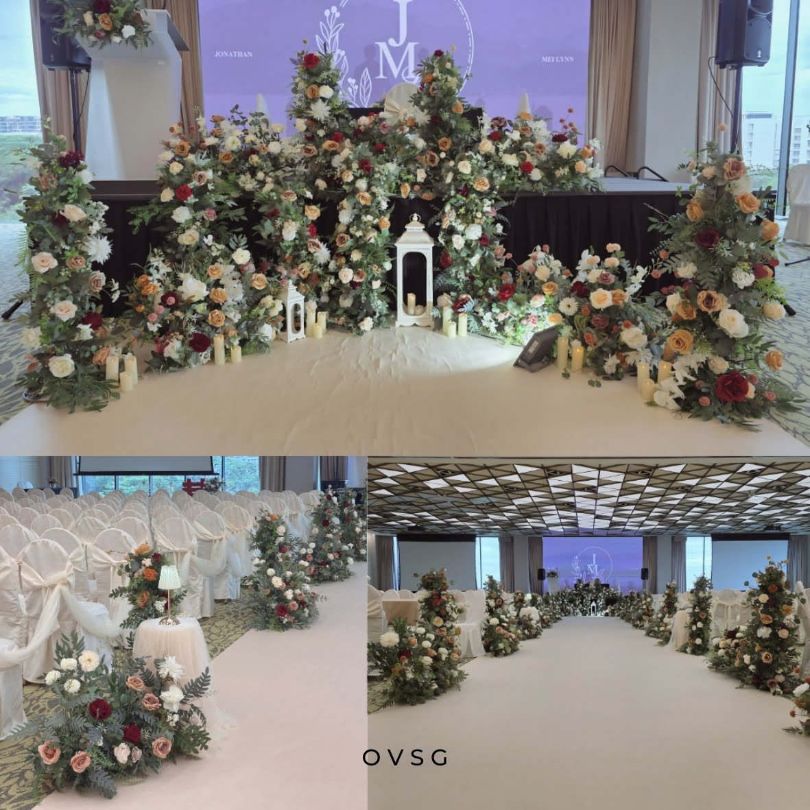 Layered Floral Plinths & Risers